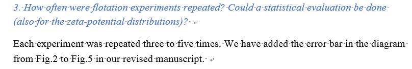 审稿人意见回复