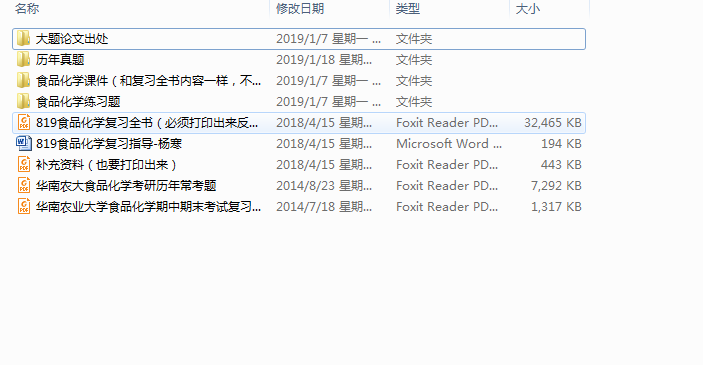 出华南农业大学食品专业考研资料