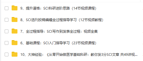 是时候把我19年花几千块钱买的SCI教程和资料分享给大家了!全部!-3